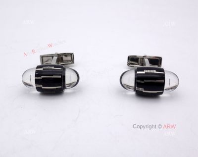 High Quality Mont Blanc Cufflinks Replica Black Mystery